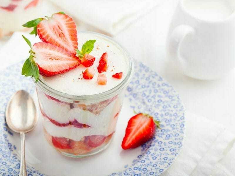 Tiramisu aux fraises et chocolat blanc